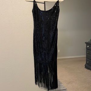 Black sequin dress